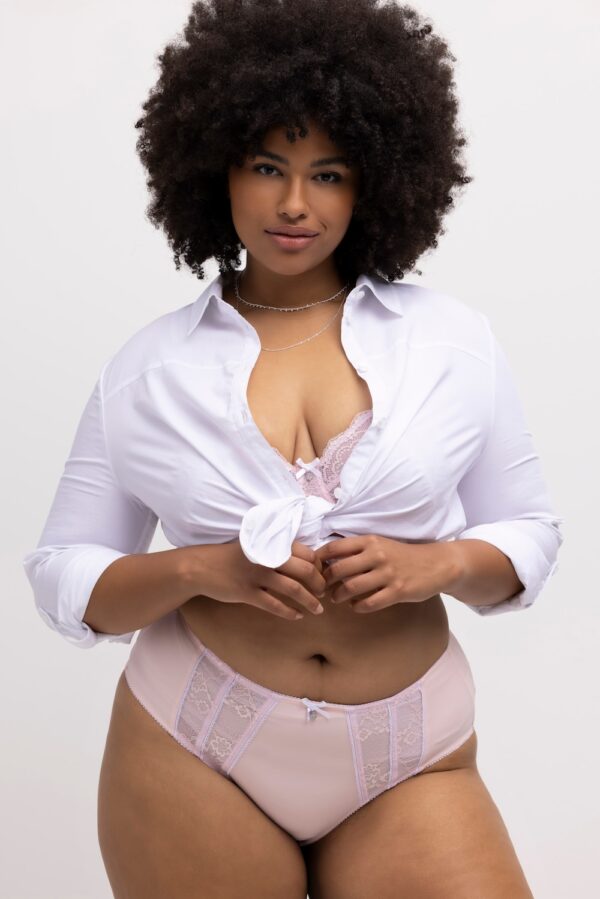 Grote Maten Midi-slip, Dames, roze, Maat: 54/56, Katoen/Synthetische vezels/Elastaan, Ulla Popken