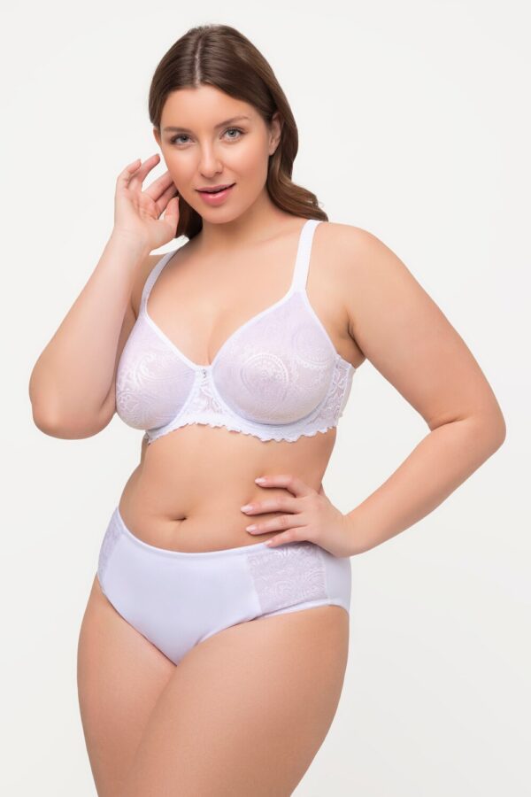 Grote Maten beugelbeha, Dames, wit, Maat: 90D, Synthetische vezels/Elastaan, Ulla Popken