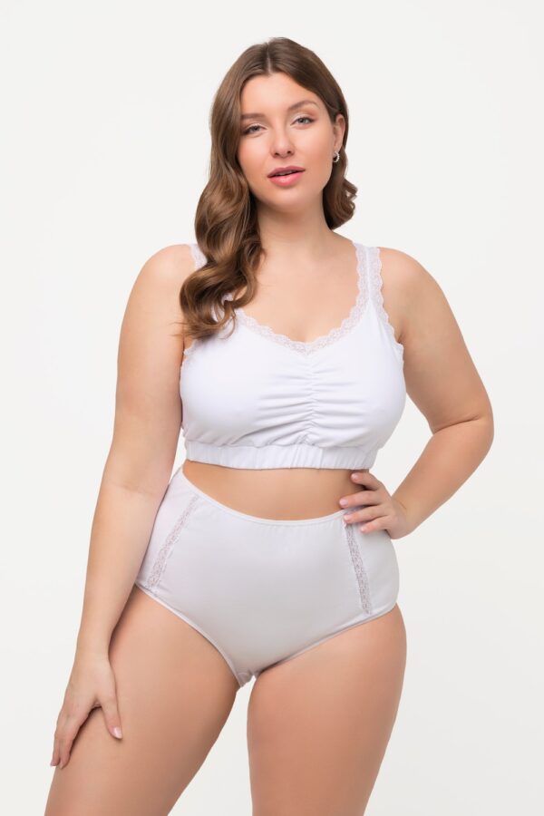 Grote Maten maxi slip, Dames, wit, Maat: 50/52, Katoen, Ulla Popken