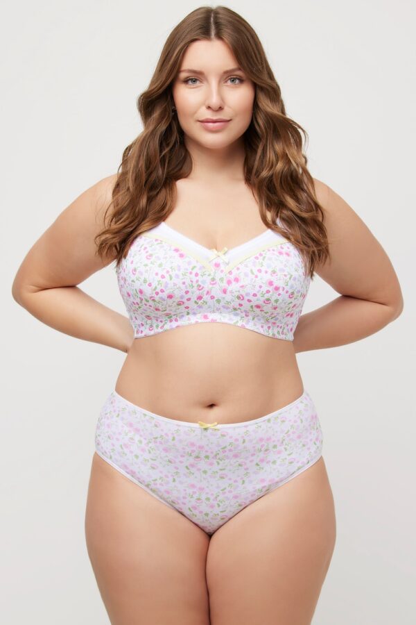 Grote Maten midi slips, Dames, wit, Maat: 50/52, Katoen, Ulla Popken