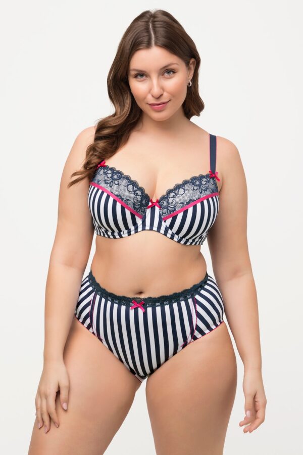 Grote Maten midi slip, Dames, blauw, Maat: 58/60, Katoen/Synthetische vezels/Elastaan, Ulla Popken