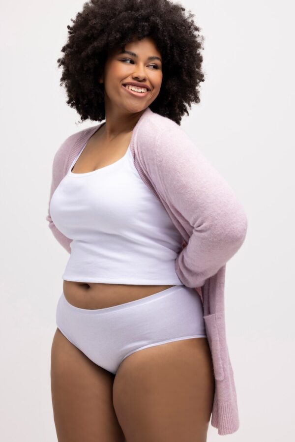 Grote Maten pantyslip, Dames, wit, Maat: 46/48, Katoen, Ulla Popken