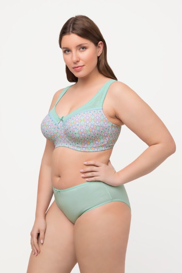 Grote Maten comfortbeha, Dames, turquoise, Maat: 100C, Synthetische vezels, Ulla Popken