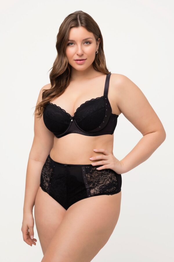 Grote Maten beugelbeha, Dames, zwart, Maat: 85C, Synthetische vezels/Elastaan, Ulla Popken