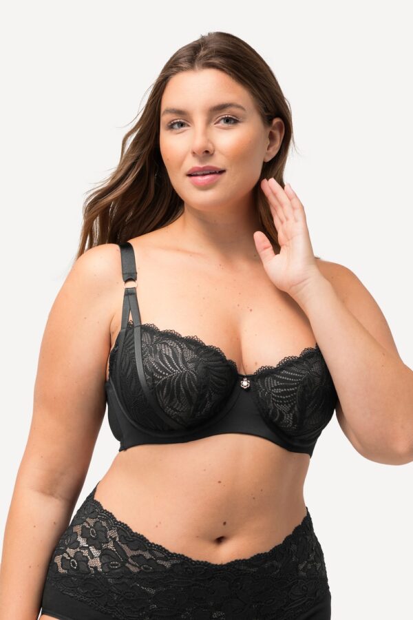 Grote Maten Beugel BH, Dames, zwart, Maat: 85D, Synthetische vezels/Elastaan, Ulla Popken