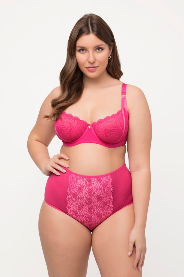 Grote Maten Beugel BH, Dames, roze, Maat: 100C, Synthetische vezels/Elastaan, Ulla Popken