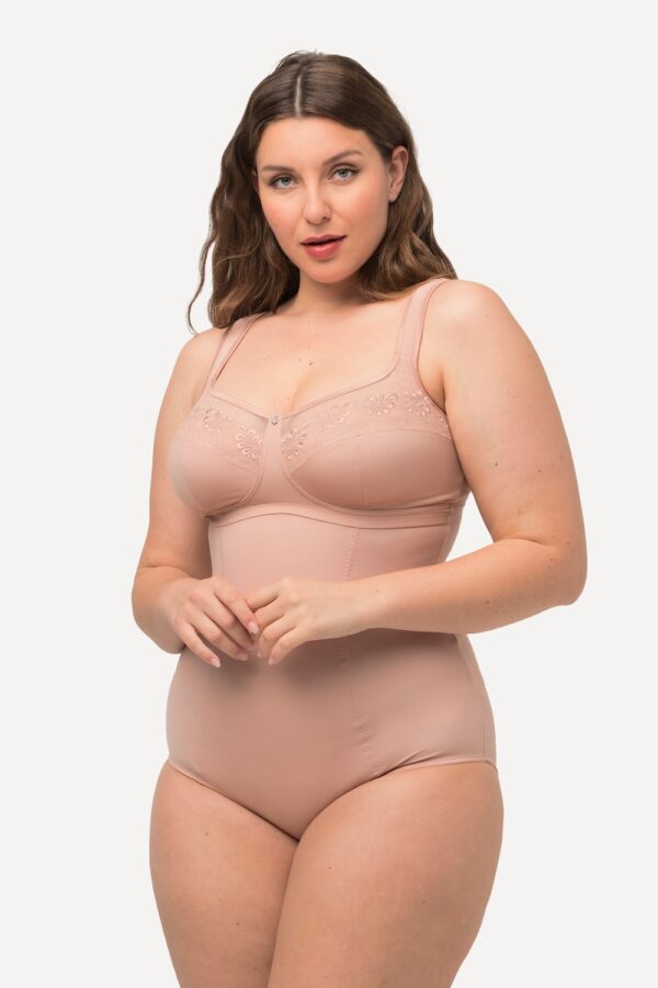 Grote Maten Vormgevende body, Dames, oranje, Maat: 85D, Katoen/Polyester/Elastaan, Ulla Popken