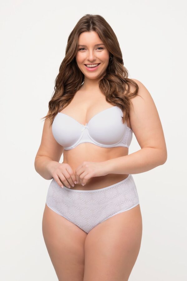 Grote Maten midi slip, Dames, wit, Maat: 50/52, Katoen/Polyester, Ulla Popken