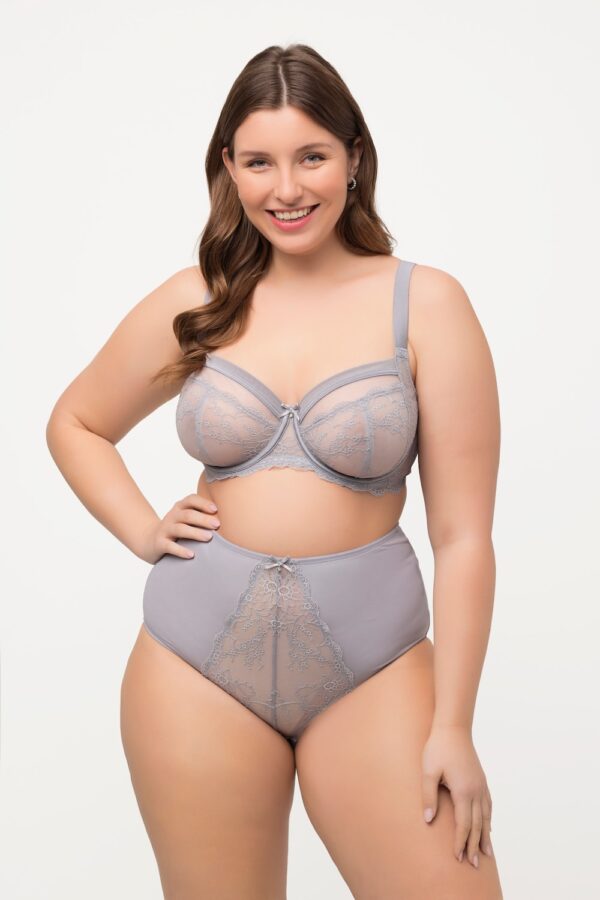 Grote Maten maxi slip, Dames, grijs, Maat: 50/52, Katoen/Synthetische vezels/Elastaan, Ulla Popken