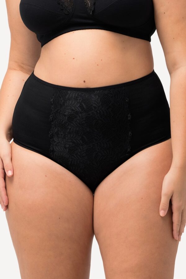 Grote Maten Maxi-slip, Dames, zwart, Maat: 42/44, Katoen/Synthetische vezels/Elastaan, Ulla Popken