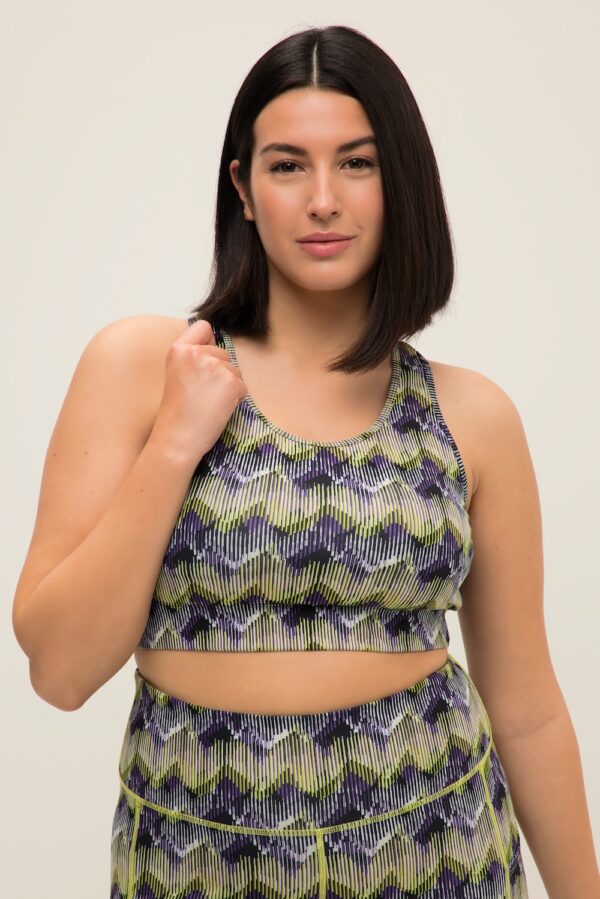 Grote Maten Sportbeha, Dames, zwart, Maat: 54/56, Polyester/Elastaan, Studio Untold