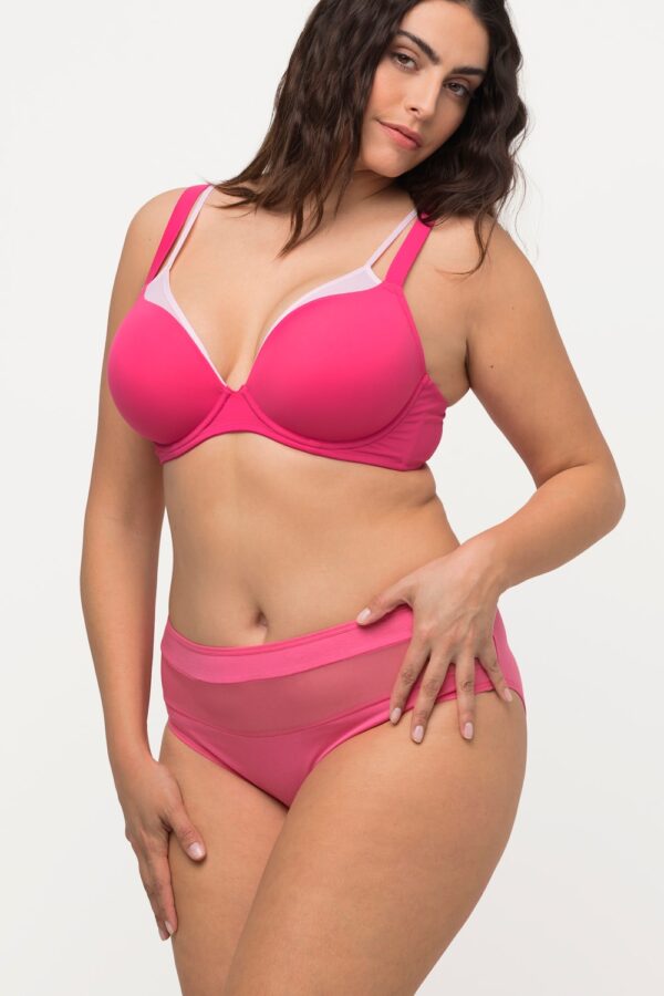 Grote Maten midi slips, Dames, wit, Maat: 58/60, Katoen, Ulla Popken