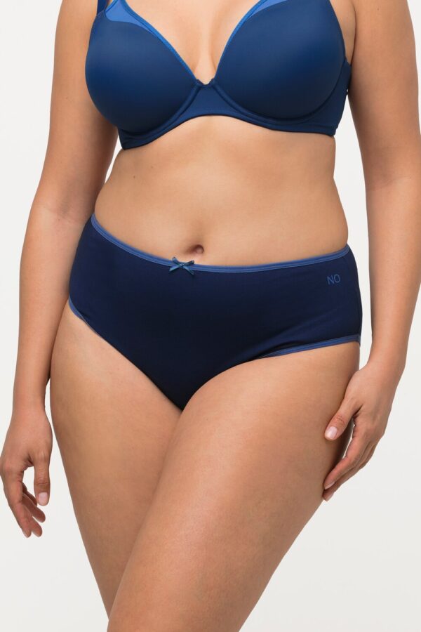 Grote Maten midi slips, Dames, blauw, Maat: 42/44, Katoen, Ulla Popken