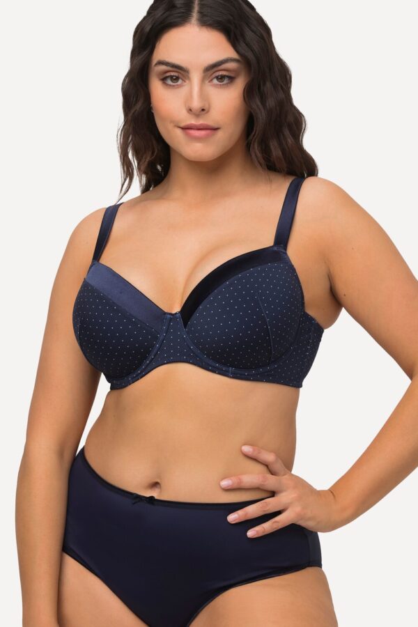 Grote Maten Beugelbeha, Dames, blauw, Maat: 105D, Synthetische vezels/Elastaan, Ulla Popken