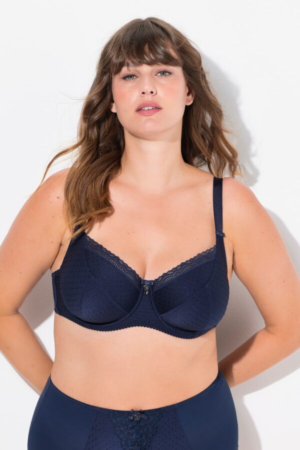 Grote Maten Beugelbeha, Dames, blauw, Maat: 95E, Synthetische vezels/Elastaan, Ulla Popken