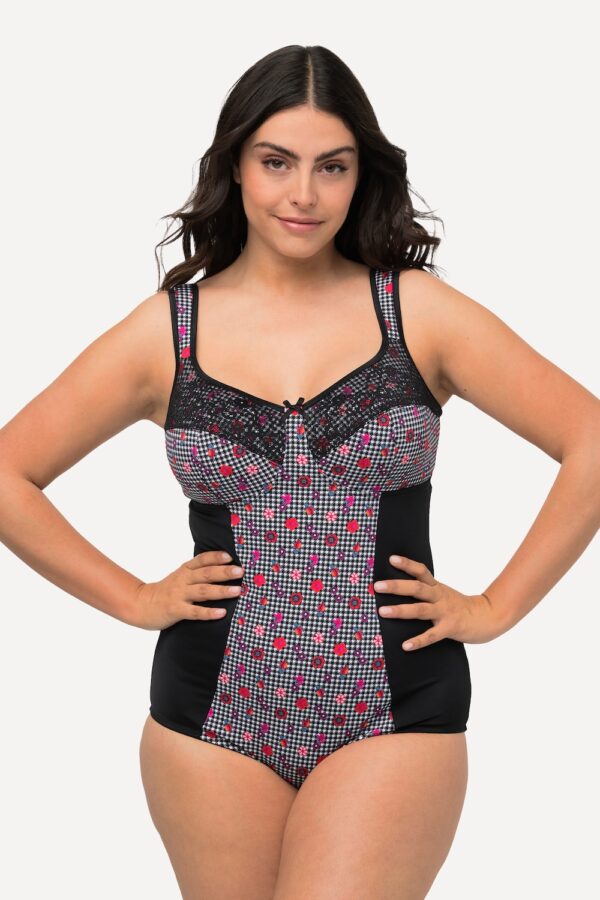 Grote Maten Shaping bodysuit, Dames, zwart, Maat: 100C, Katoen/Synthetische vezels/Elastaan, Ulla Popken