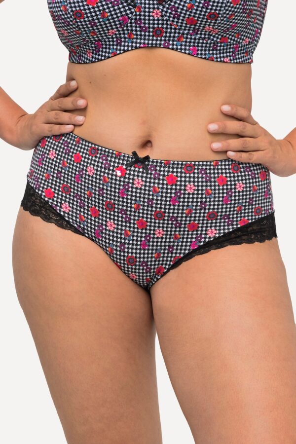 Grote Maten Midislip, Dames, zwart, Maat: 54/56, Katoen/Synthetische vezels/Elastaan, Ulla Popken