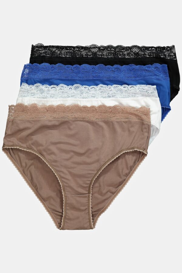 Grote Maten Midi-slips, Dames, wit, Maat: 62/64, Katoen/Viscose/Synthetische vezels, Ulla Popken