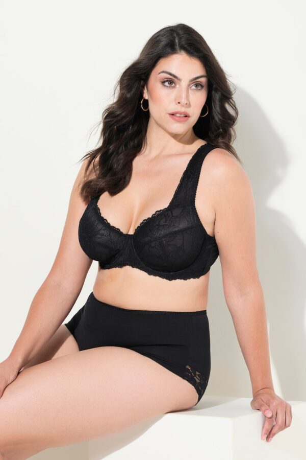 Grote Maten Beugelbeha, Dames, zwart, Maat: 110E, Synthetische vezels/Elastaan, Ulla Popken