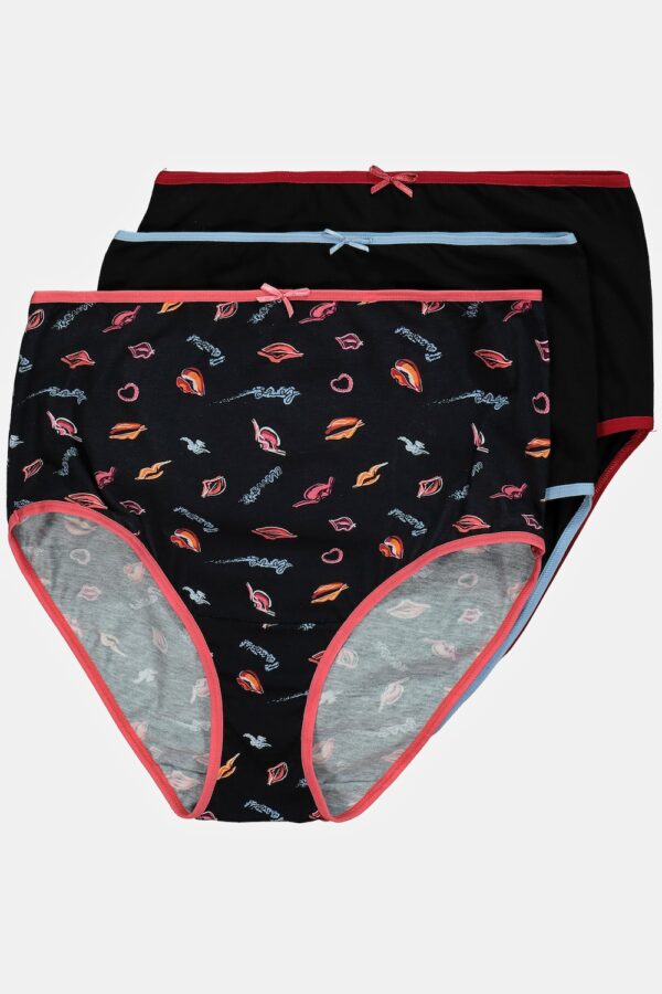 Grote Maten Maxislips, Dames, zwart, Maat: 42/44, Katoen, Ulla Popken