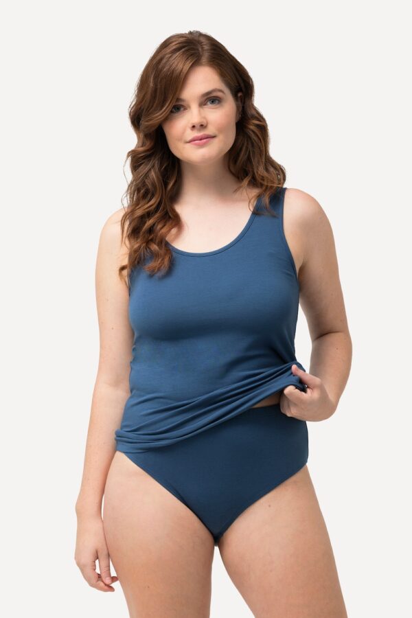 Grote Maten Onderhemden, Dames, blauw, Maat: 42/44, Katoen, Ulla Popken