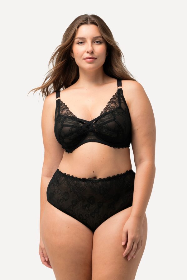 Grote Maten Beugelbeha, Dames, zwart, Maat: 90E, Synthetische vezels/Polyester/Elastaan, Ulla Popken