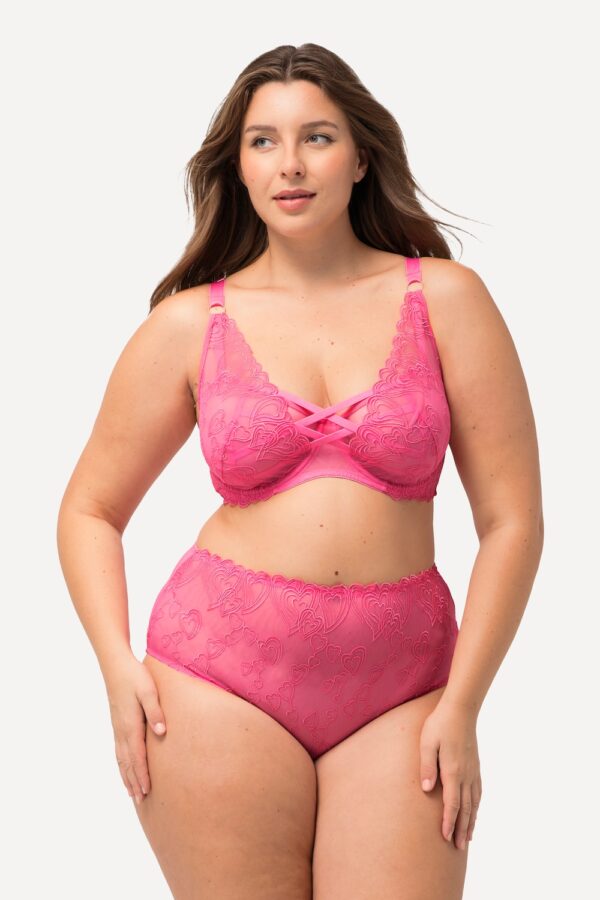 Grote Maten Beugelbeha, Dames, roze, Maat: 110F, Synthetische vezels/Polyester/Elastaan, Ulla Popken