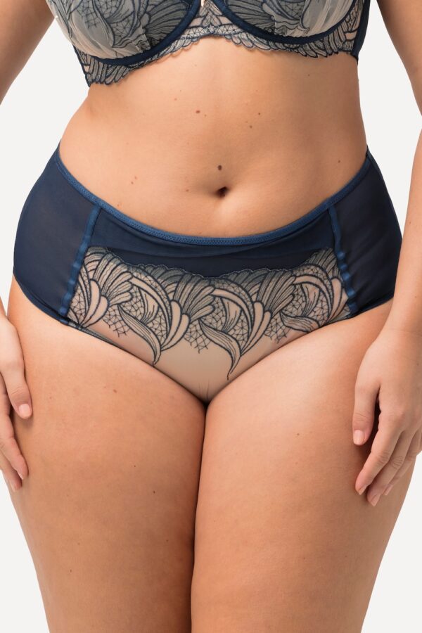 Grote Maten Maxi-slip, Dames, blauw, Maat: 46/48, Katoen/Synthetische vezels/Elastaan, Ulla Popken