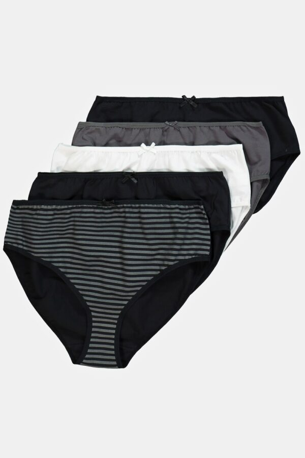 Grote Maten Midislips, Dames, zwart, Maat: 50/52, Katoen, Ulla Popken