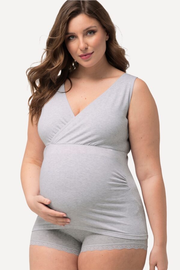 Grote Maten Onderhemden, Dames, grijs, Maat: 54/56, Katoen, Ulla Popken