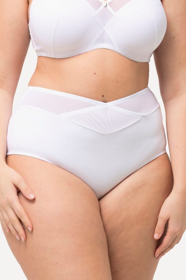 Grote Maten Shaping-maxislip, Dames, wit, Maat: 62/64, Synthetische vezels/Elastaan, Ulla Popken