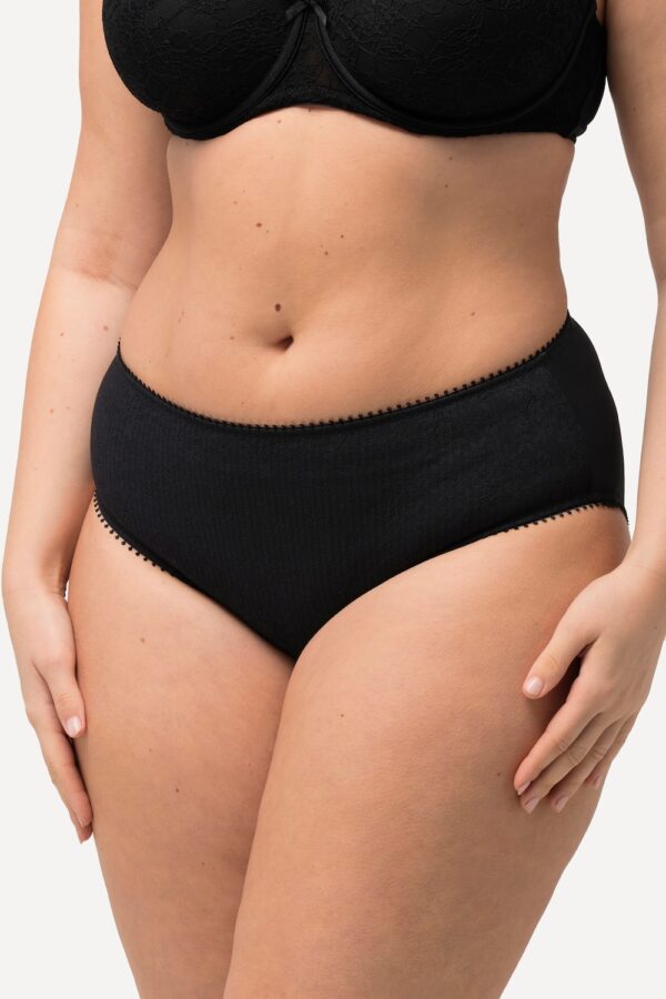 Grote Maten Midislip, Dames, zwart, Maat: 58/60, Katoen/Synthetische vezels/Elastaan, Ulla Popken