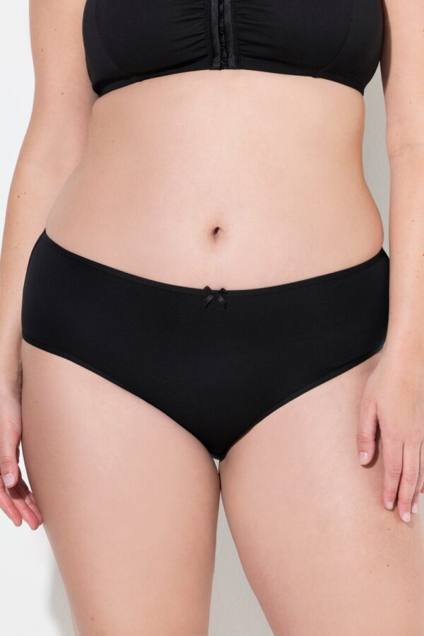 Grote Maten Midislips, Dames, zwart, Maat: 54/56, Katoen, Ulla Popken