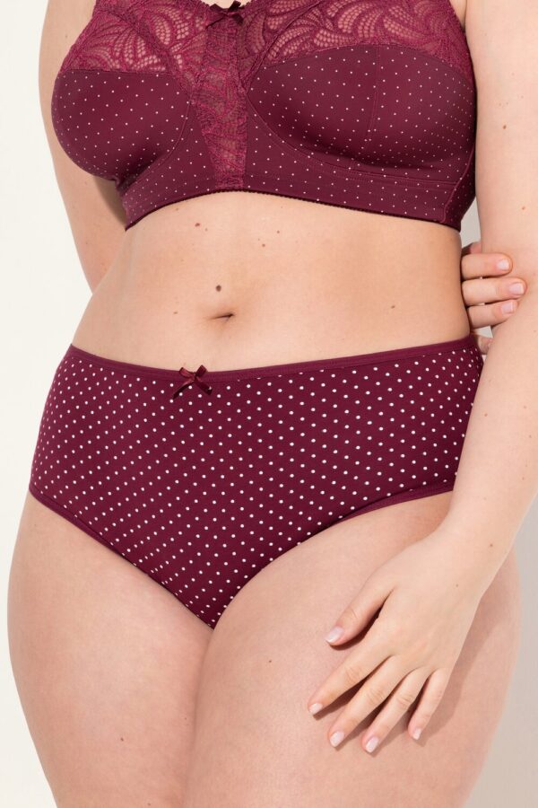 Grote Maten Midislips, Dames, rood, Maat: 58/60, Katoen, Ulla Popken