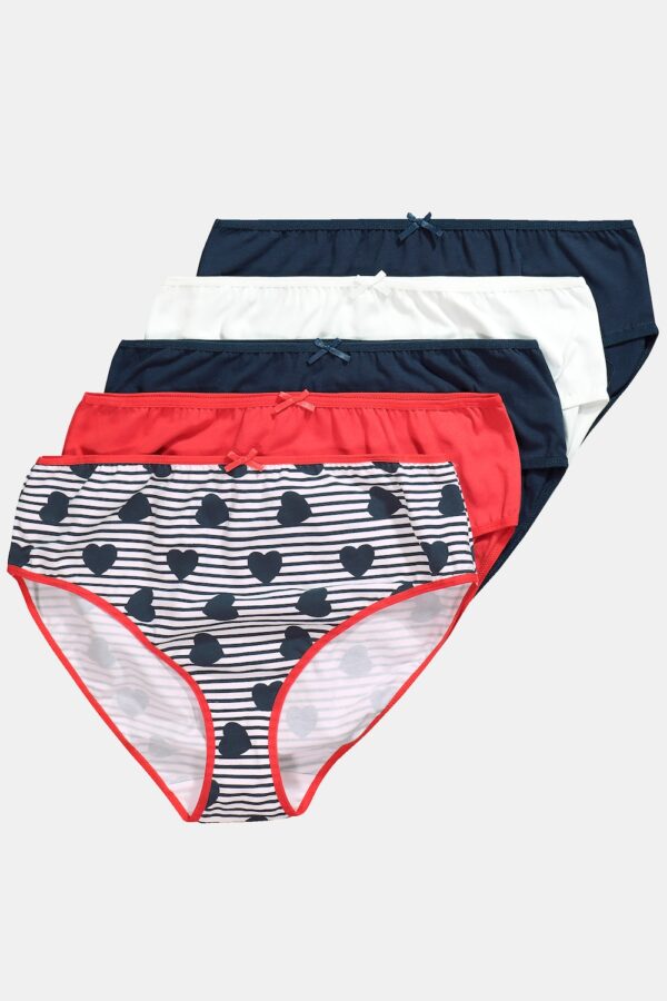 Grote Maten Midi-slips, Dames, blauw, Maat: 46/48, Katoen, Ulla Popken