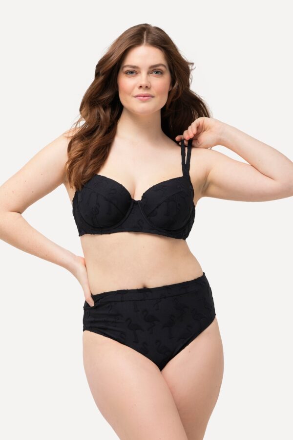 Grote Maten Bikini, Dames, zwart, Maat: 48, Synthetische vezels/Polyester/Elastaan, Ulla Popken