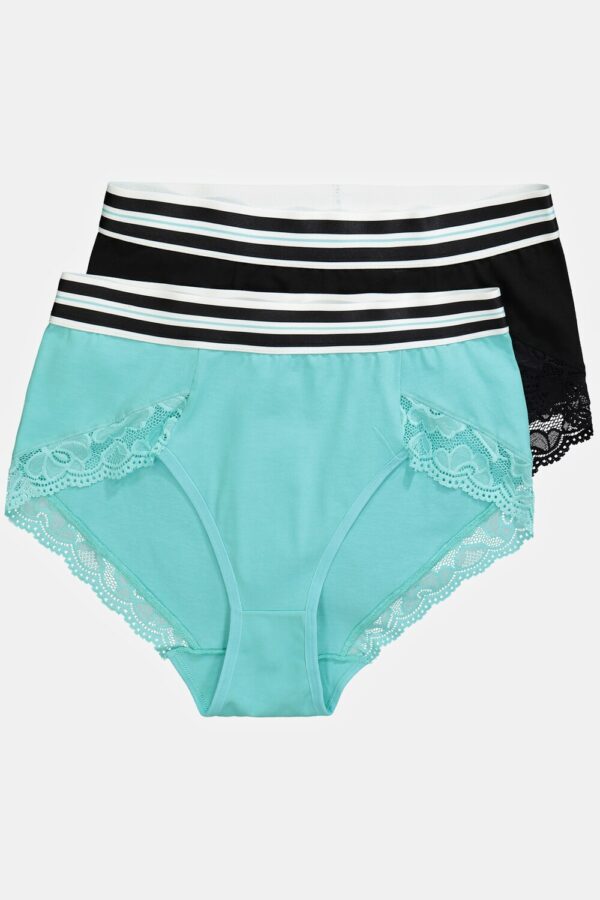 Grote Maten Taille slips, Dames, turquoise, Maat: 58/60, Katoen/Synthetische vezels/Elastaan, Ulla Popken