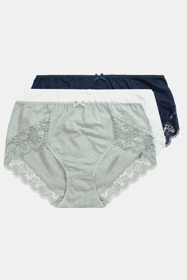 Grote Maten Kantoorslips, Dames, blauw, Maat: 54/56, Katoen, Ulla Popken