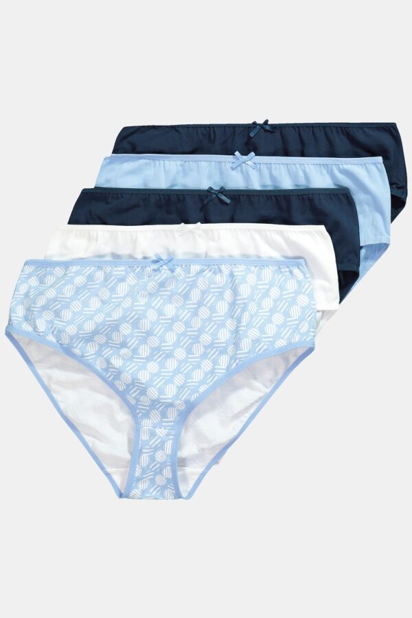 Grote Maten Midi-slips, Dames, blauw, Maat: 46/48, Katoen, Ulla Popken