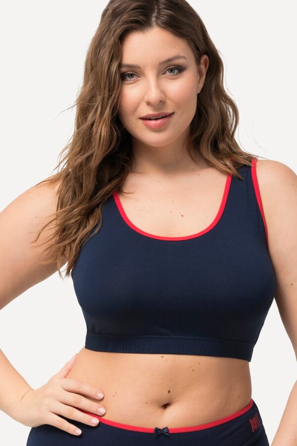 Grote Maten Bustiers, Dames, blauw, Maat: 42/44, Katoen, Ulla Popken