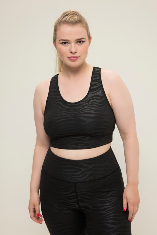 Grote Maten Sportbeha, Dames, zwart, Maat: 46/48, Polyester/Elastaan, Studio Untold