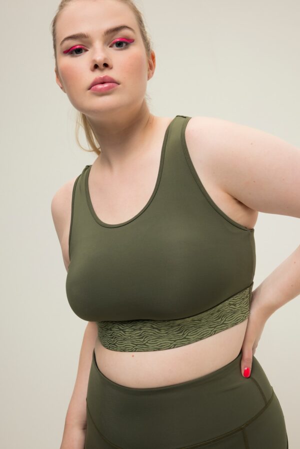 Grote Maten Sportbeha, Dames, bruin, Maat: 50/52, Polyester/Elastaan, Studio Untold