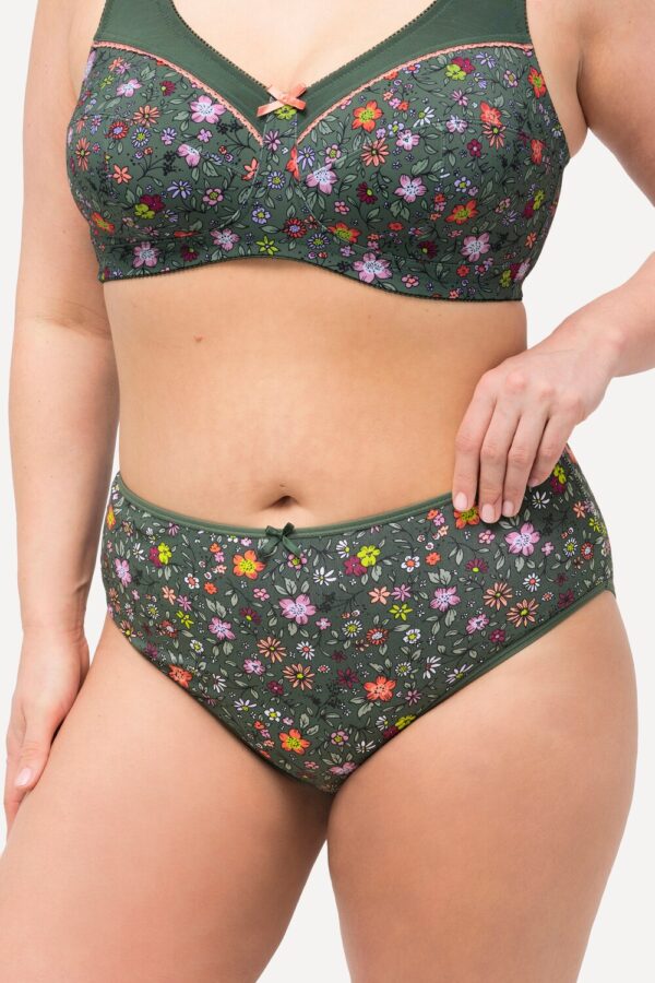 Grote Maten Midi-slips, Dames, groen, Maat: 62/64, Katoen, Ulla Popken