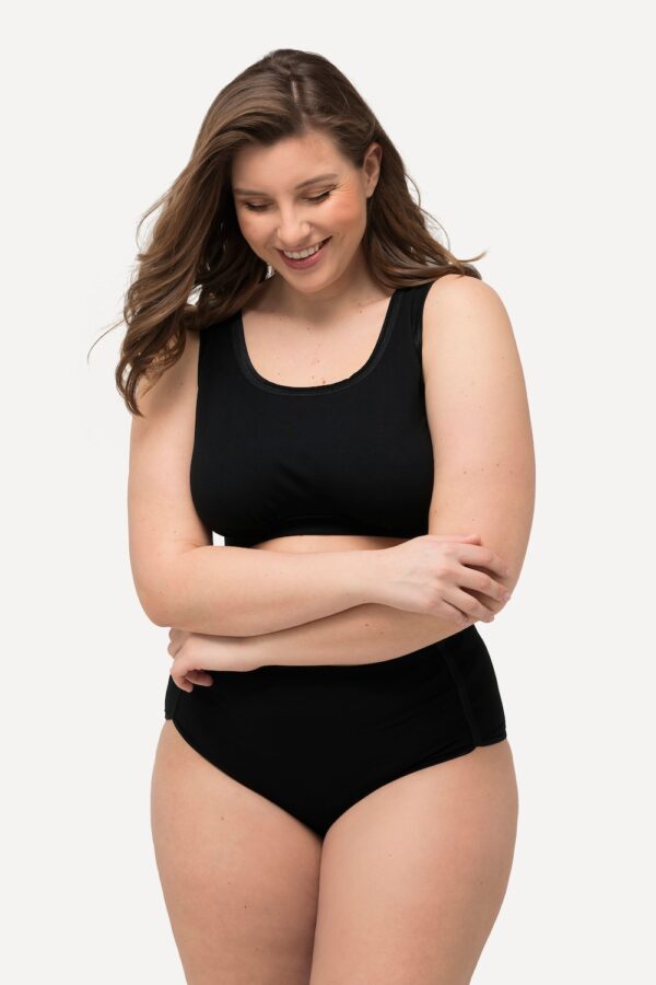 Grote Maten Bustier, Dames, zwart, Maat: 50/52, Katoen, Ulla Popken