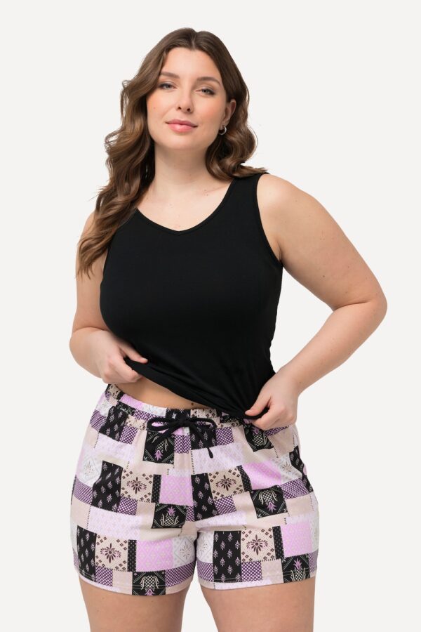 Grote Maten Onderhemd, Dames, zwart, Maat: 46/48, Katoen/Synthetische vezels, Ulla Popken