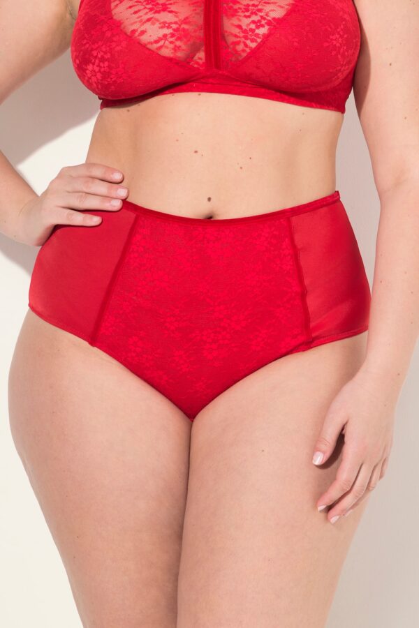 Grote Maten Maxi-slip, Dames, rood, Maat: 54/56, Katoen/Synthetische vezels/Elastaan, Ulla Popken