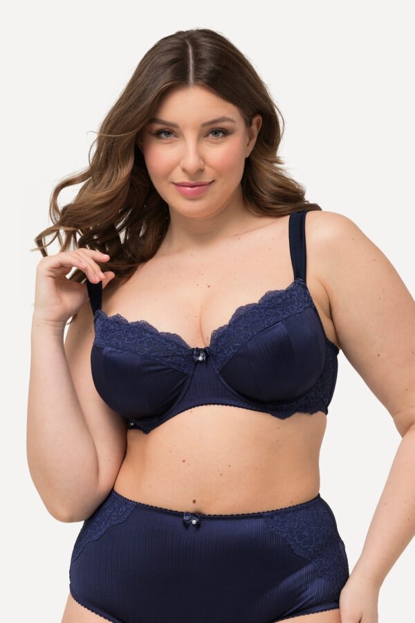 Grote Maten Beugelbeha, Dames, blauw, Maat: 85F, Polyester/Synthetische vezels/Elastaan, Ulla Popken