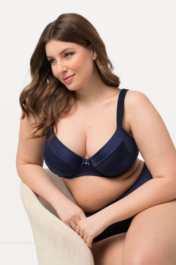 Grote Maten Beugelbeha, Dames, blauw, Maat: 100F, Polyester/Synthetische vezels/Elastaan, Ulla Popken