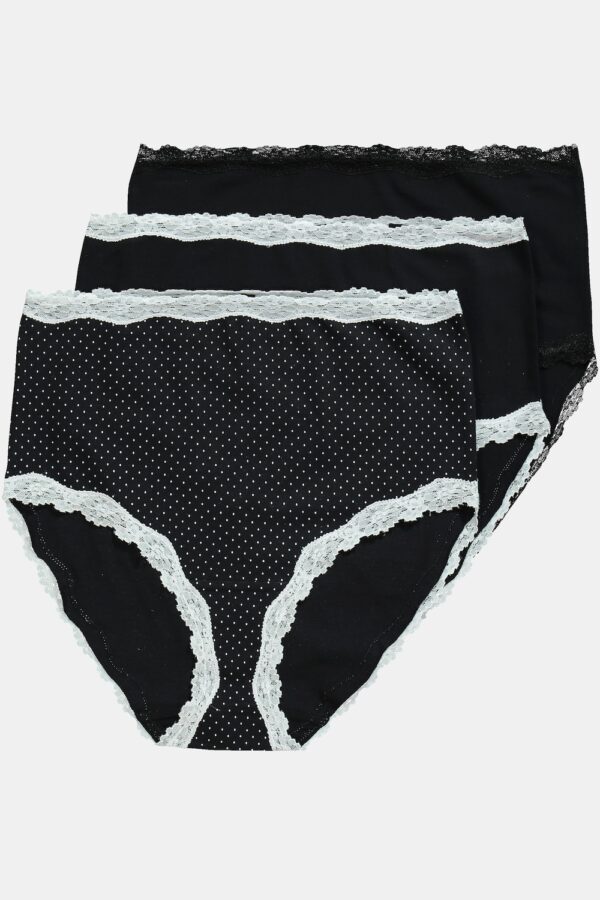 Grote Maten Maxi-slips, Dames, zwart, Maat: 54/56, Katoen, Ulla Popken