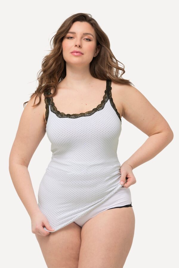 Grote Maten Onderhemden, Dames, wit, Maat: 46/48, Katoen/Synthetische vezels/Elastaan, Ulla Popken